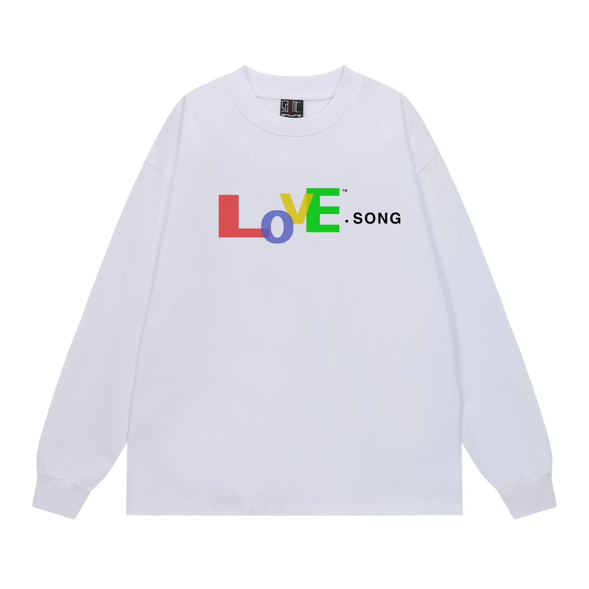 #SA81 SAINT pure cotton long-sleeved T P150 Color: White Size: S-XL